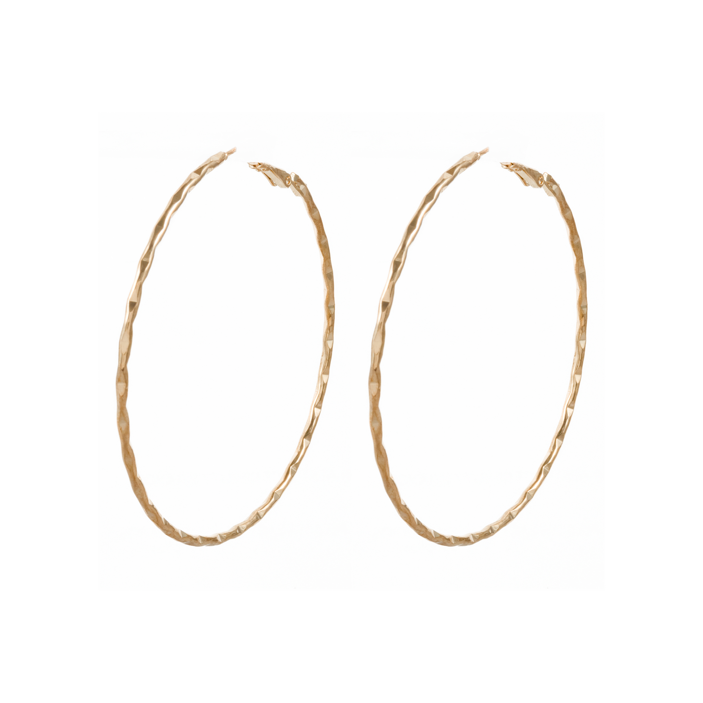 Textured Hoop Earrings