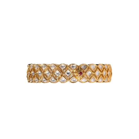 Moissanite Polki Kadha Bangle
