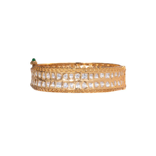 Moissanite Polki Kadha Bangle