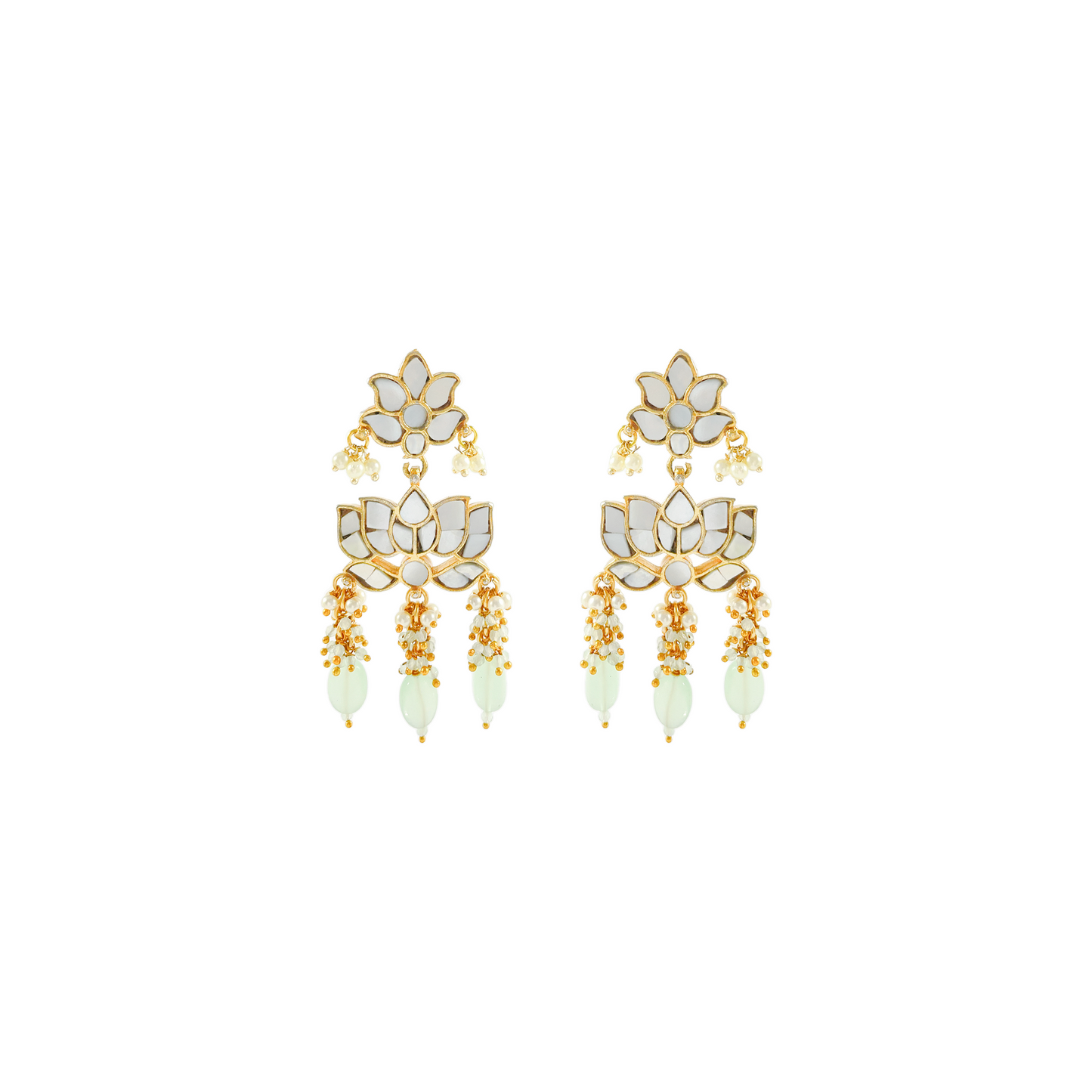 Mother of Pearl Aventurine Earrings